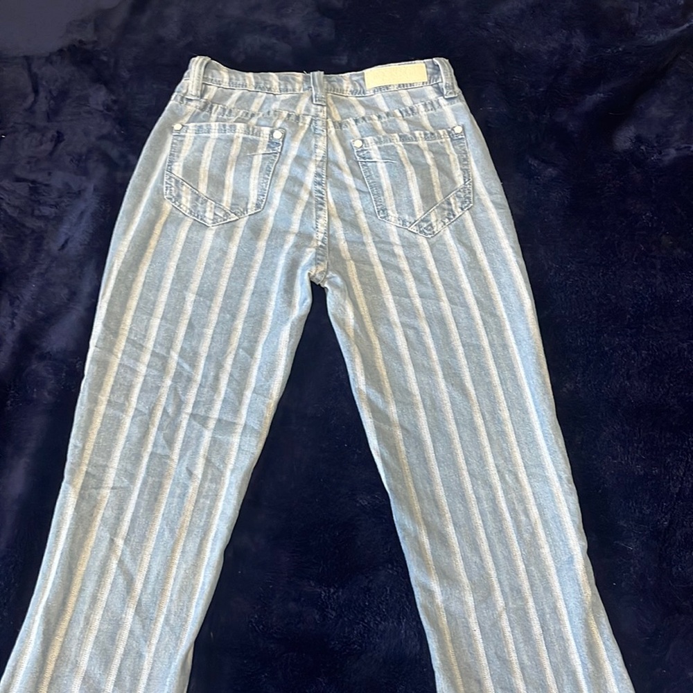 Striped Flare Women’s Jeans Rock and Roll Denim